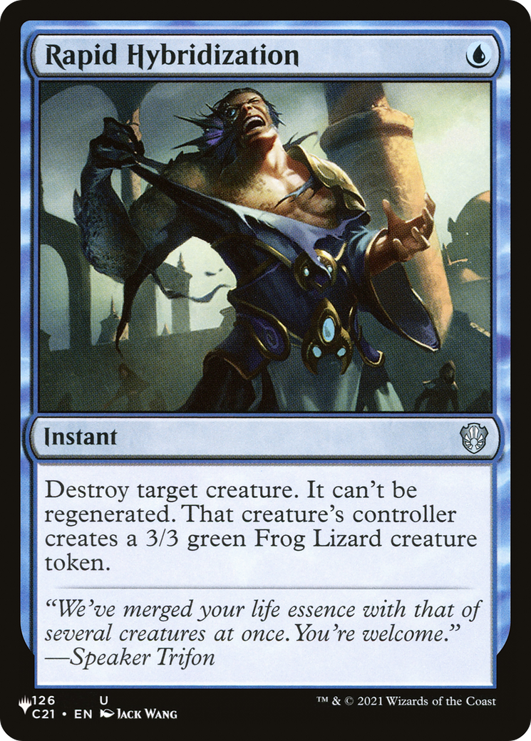 Rapid Hybridization [The List] | Jomio and Rueliete's Cards and Comics
