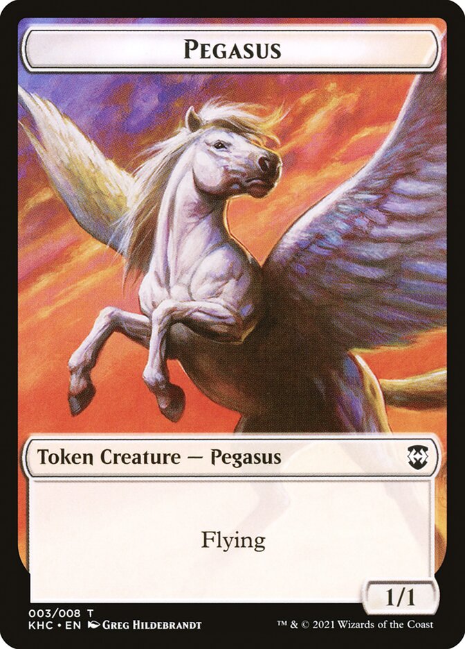 Kithkin Soldier // Pegasus Double-Sided Token [Kaldheim Commander Tokens] | Jomio and Rueliete's Cards and Comics