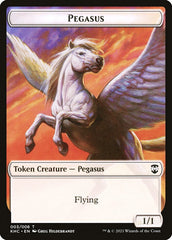 Kithkin Soldier // Pegasus Double-Sided Token [Kaldheim Commander Tokens] | Jomio and Rueliete's Cards and Comics