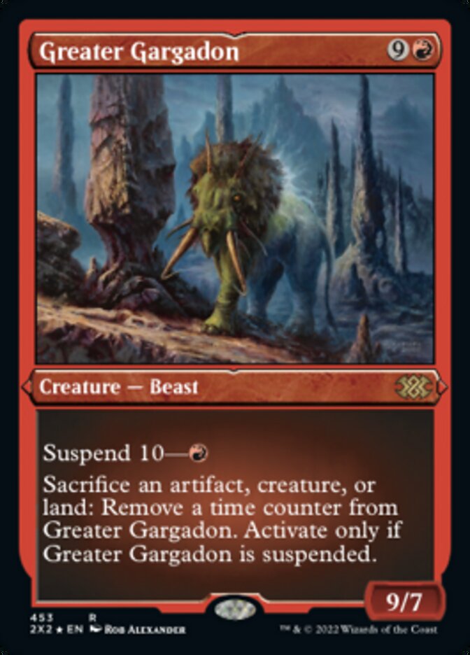 Greater Gargadon (Foil Etched) [Double Masters 2022] | Jomio and Rueliete's Cards and Comics
