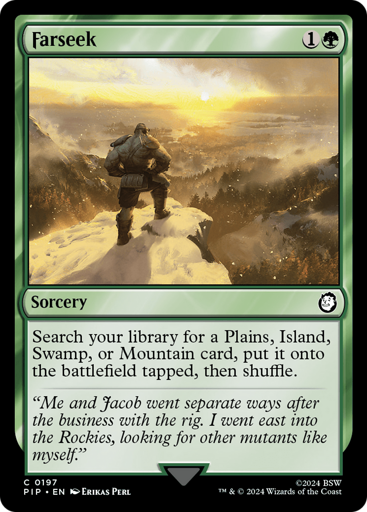 Farseek [Fallout] | Jomio and Rueliete's Cards and Comics