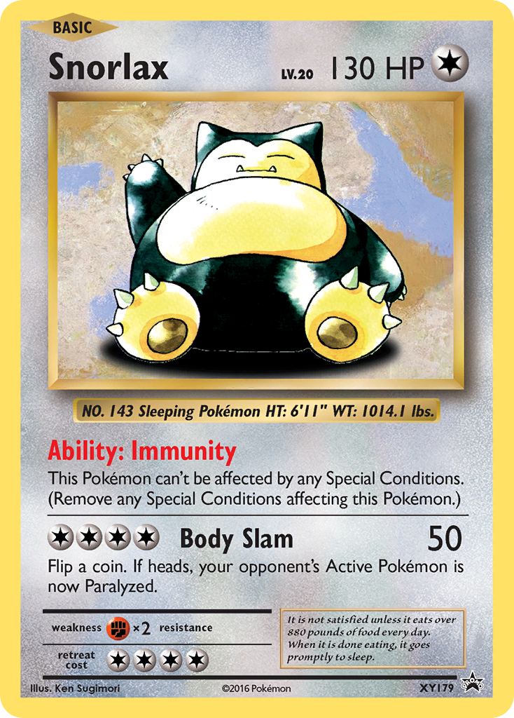 Snorlax (XY179) [XY: Black Star Promos] | Jomio and Rueliete's Cards and Comics