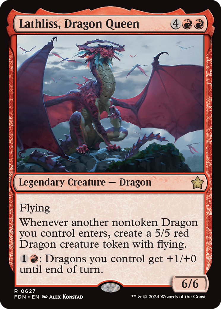 Lathliss, Dragon Queen [Foundations] | Jomio and Rueliete's Cards and Comics