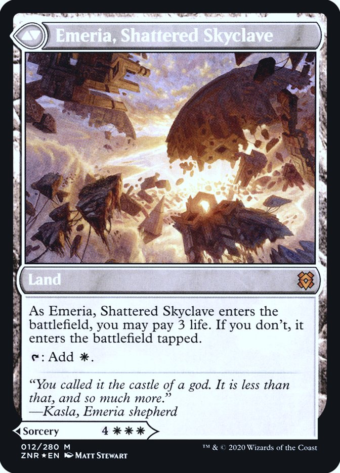 Emeria's Call // Emeria, Shattered Skyclave [Zendikar Rising Prerelease Promos] | Jomio and Rueliete's Cards and Comics
