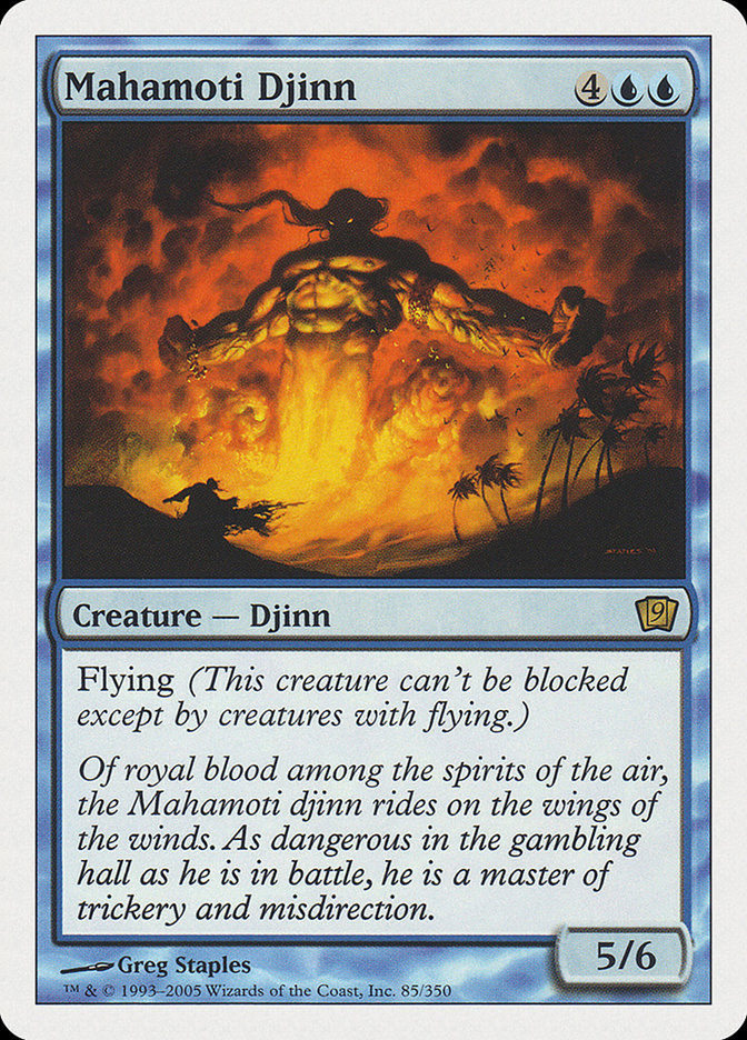 Mahamoti Djinn (9th Edition) [Oversize Cards] | Jomio and Rueliete's Cards and Comics