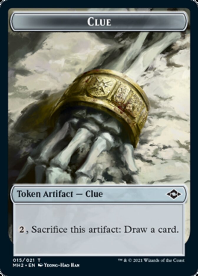 Clue (15) // Thopter Double-Sided Token [Modern Horizons 2 Tokens] | Jomio and Rueliete's Cards and Comics