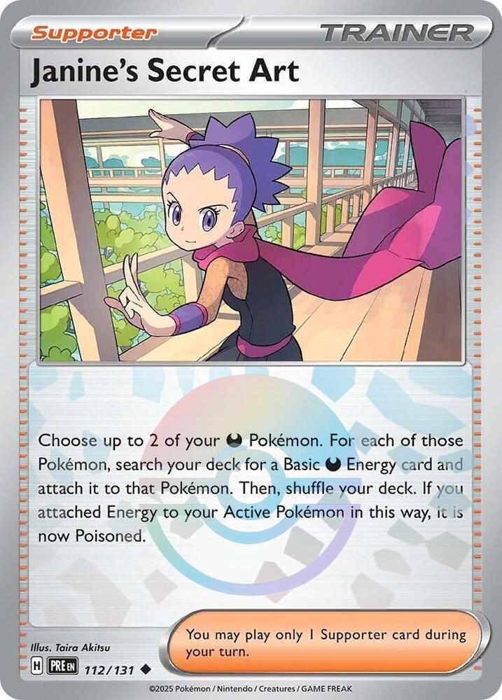 Janine's Secret Art (112/131) (Poke Ball Pattern) [Scarlet & Violet: Prismatic Evolutions] | Jomio and Rueliete's Cards and Comics