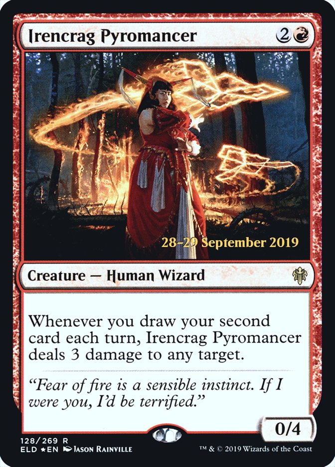 Irencrag Pyromancer [Throne of Eldraine Prerelease Promos] | Jomio and Rueliete's Cards and Comics