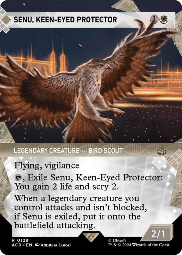 Senu, Keen-Eyed Protector (Showcase) [Assassin's Creed] | Jomio and Rueliete's Cards and Comics