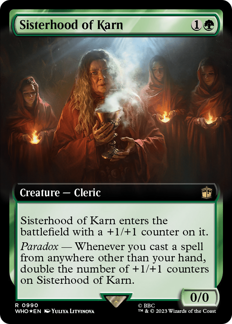 Sisterhood of Karn (Extended Art) (Surge Foil) [Doctor Who] | Jomio and Rueliete's Cards and Comics