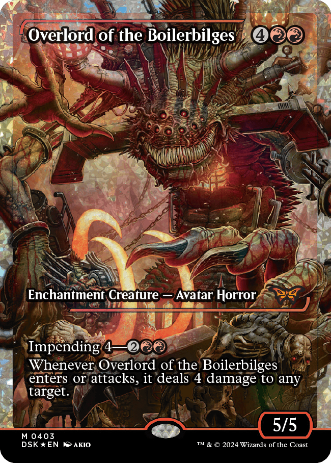Overlord of the Boilerbilges (Japan Showcase Fracture Foil) [Duskmourn: House of Horror] | Jomio and Rueliete's Cards and Comics