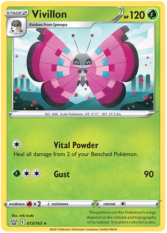 Vivillon (013/163) [Sword & Shield: Battle Styles] | Jomio and Rueliete's Cards and Comics