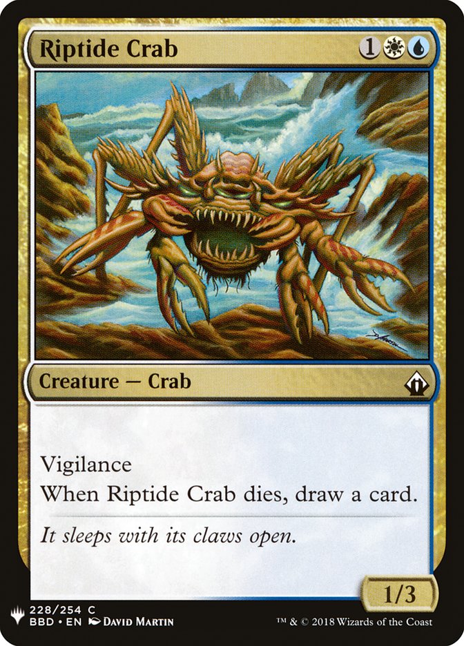 Riptide Crab [Mystery Booster] | Jomio and Rueliete's Cards and Comics