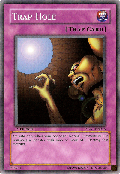 Trap Hole [5DS1-EN036] Common | Jomio and Rueliete's Cards and Comics
