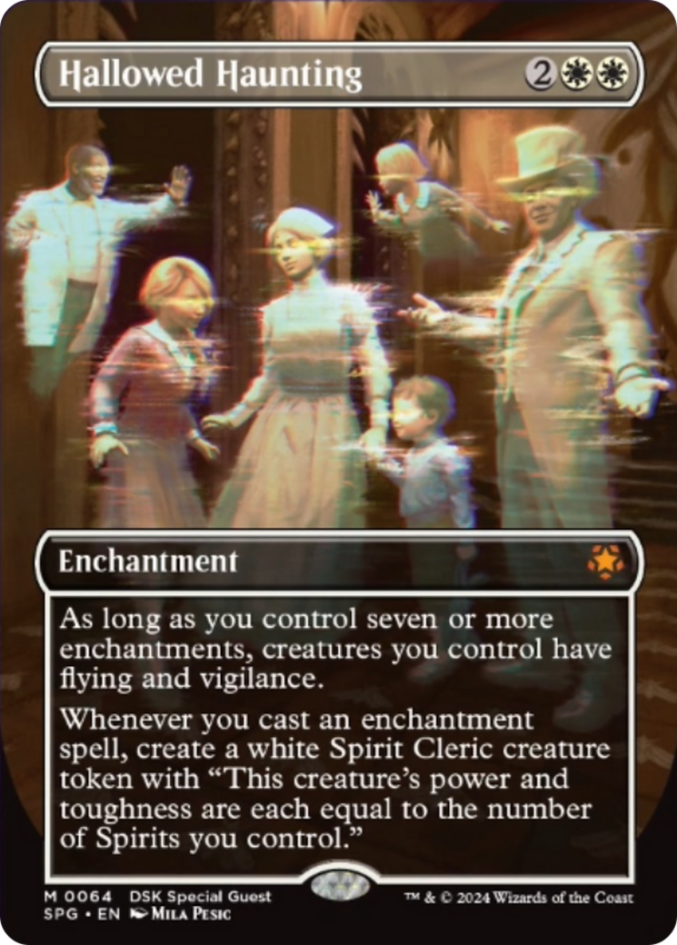 Hallowed Haunting (Borderless) [Duskmourn: House of Horror Special Guests] | Jomio and Rueliete's Cards and Comics