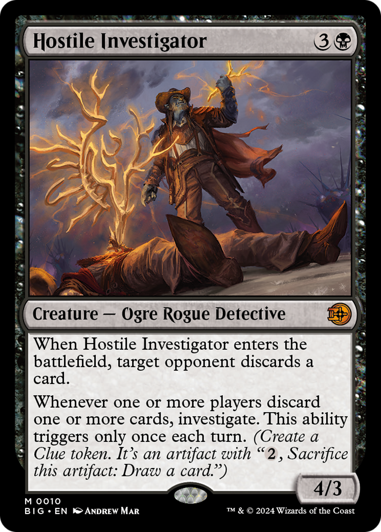 Hostile Investigator [Outlaws of Thunder Junction: The Big Score] | Jomio and Rueliete's Cards and Comics