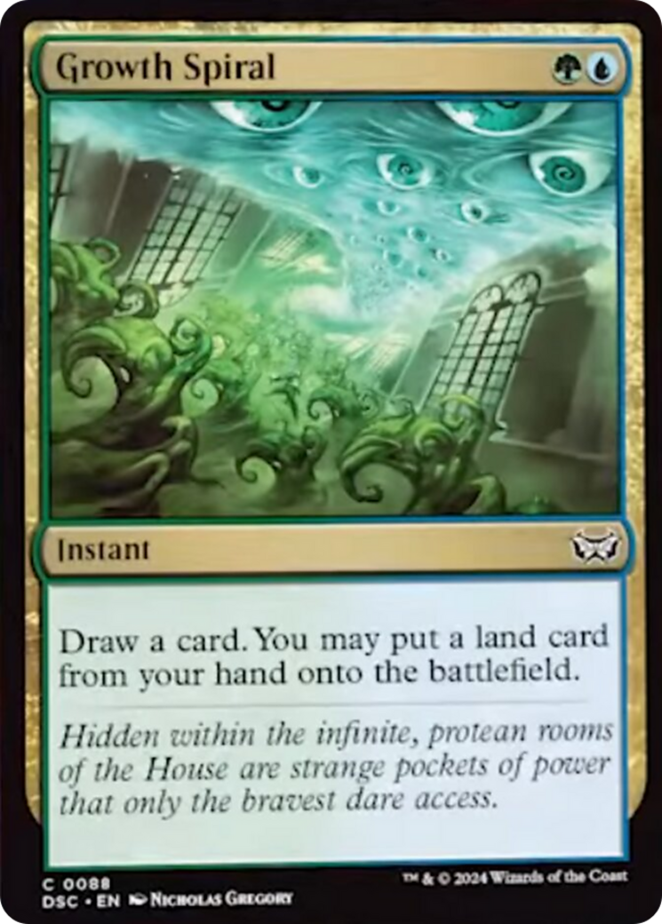 Growth Spiral [Duskmourn: House of Horror Commander] | Jomio and Rueliete's Cards and Comics
