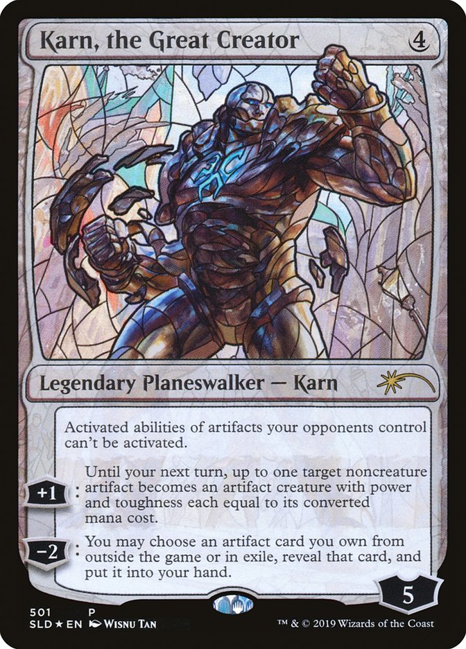 Karn, the Great Creator (Stained Glass) [Secret Lair Drop Promos] | Jomio and Rueliete's Cards and Comics