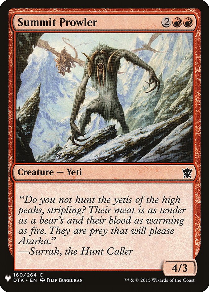 Summit Prowler [Mystery Booster] | Jomio and Rueliete's Cards and Comics