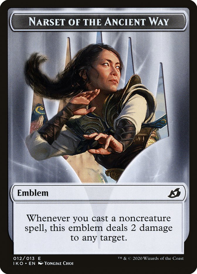 Narset of the Ancient Way Emblem [Ikoria: Lair of Behemoths Tokens] | Jomio and Rueliete's Cards and Comics