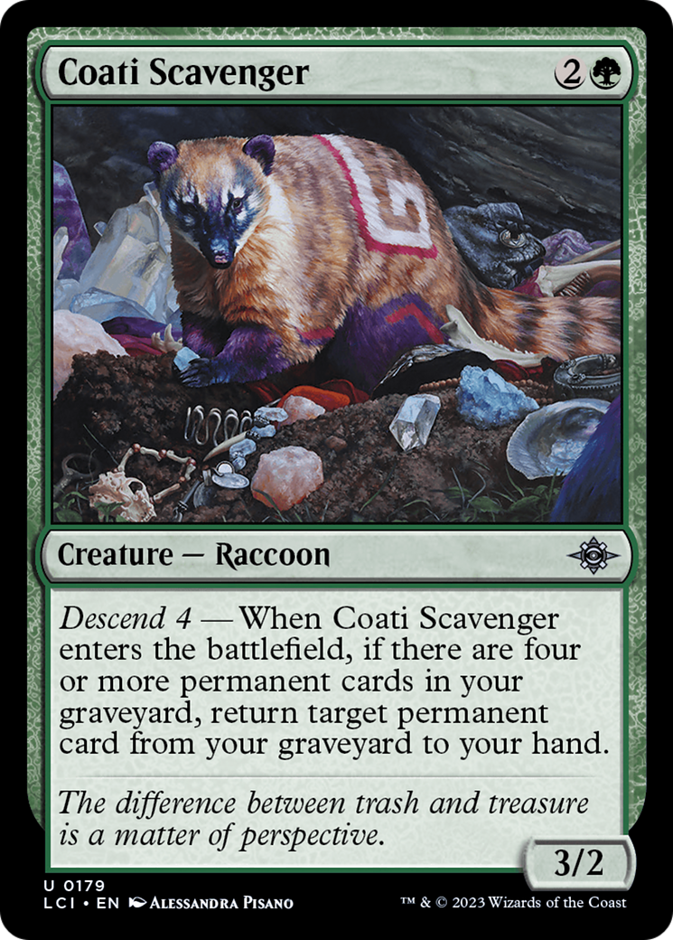 Coati Scavenger [The Lost Caverns of Ixalan] | Jomio and Rueliete's Cards and Comics