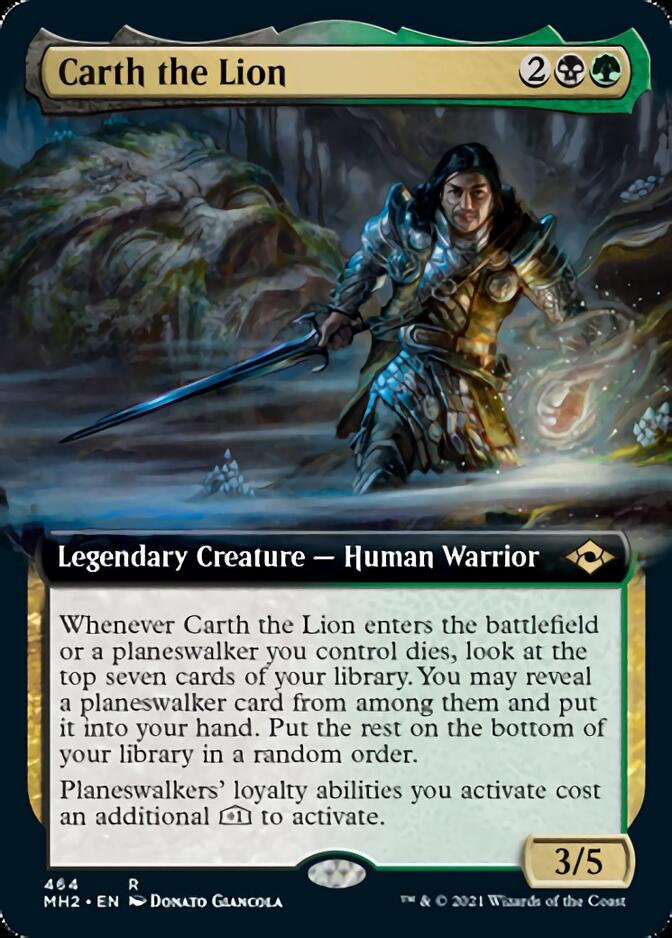 Carth the Lion (Extended Art) [Modern Horizons 2] | Jomio and Rueliete's Cards and Comics