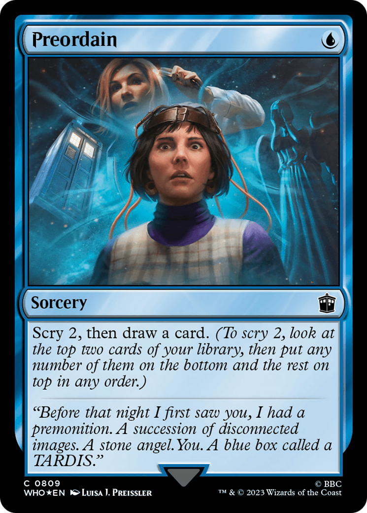 Preordain (Surge Foil) [Doctor Who] | Jomio and Rueliete's Cards and Comics
