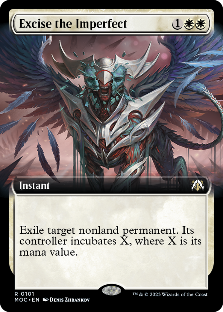 Excise the Imperfect (Extended Art) [March of the Machine Commander] | Jomio and Rueliete's Cards and Comics