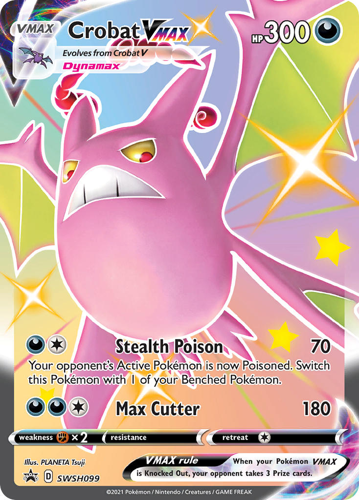 Crobat VMAX (SWSH099) (Jumbo Card) [Sword & Shield: Black Star Promos] | Jomio and Rueliete's Cards and Comics