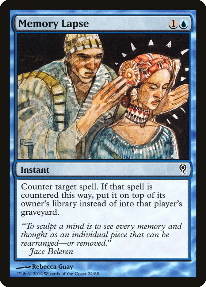 Memory Lapse [Duel Decks: Jace vs. Vraska] | Jomio and Rueliete's Cards and Comics