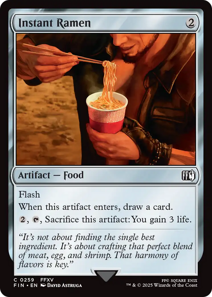 Instant Ramen [FINAL FANTASY] | Jomio and Rueliete's Cards and Comics