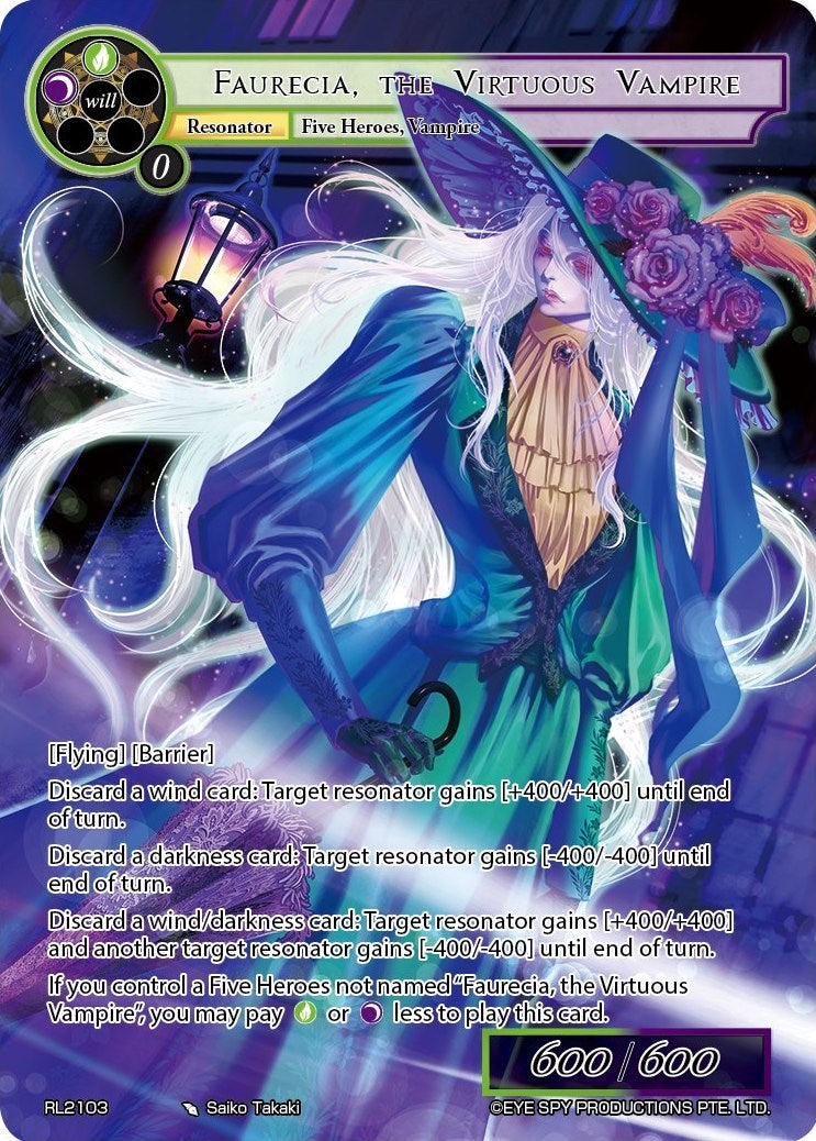 Faurecia, the Virtuous Vampire (RL2103) [Promo Cards] | Jomio and Rueliete's Cards and Comics