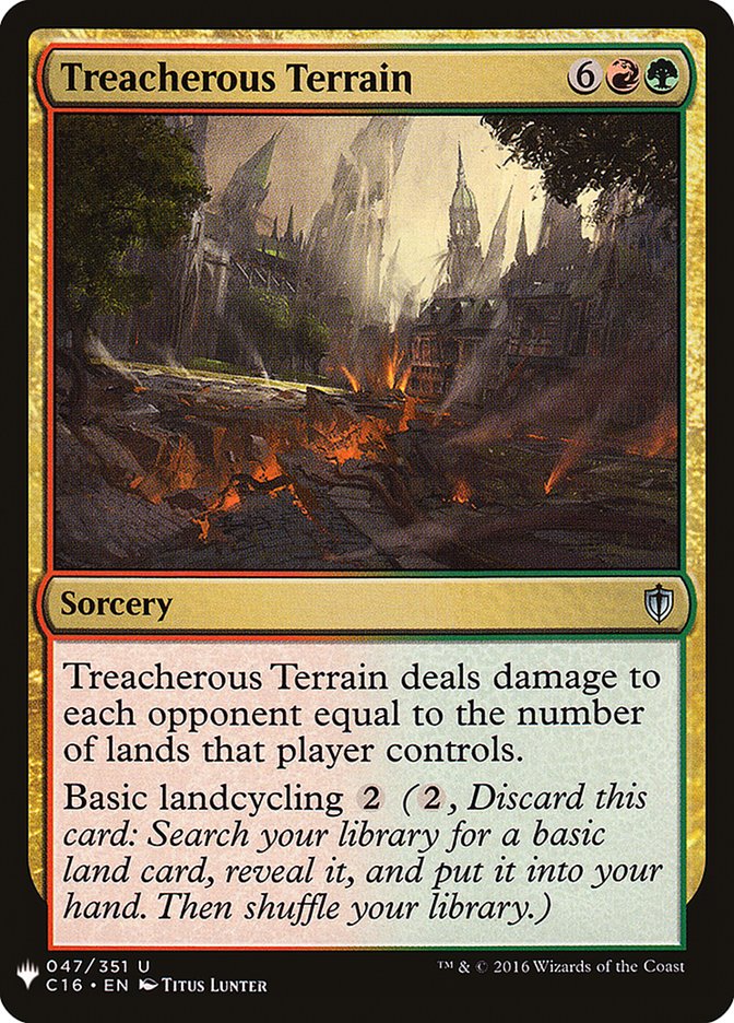 Treacherous Terrain [The List] | Jomio and Rueliete's Cards and Comics