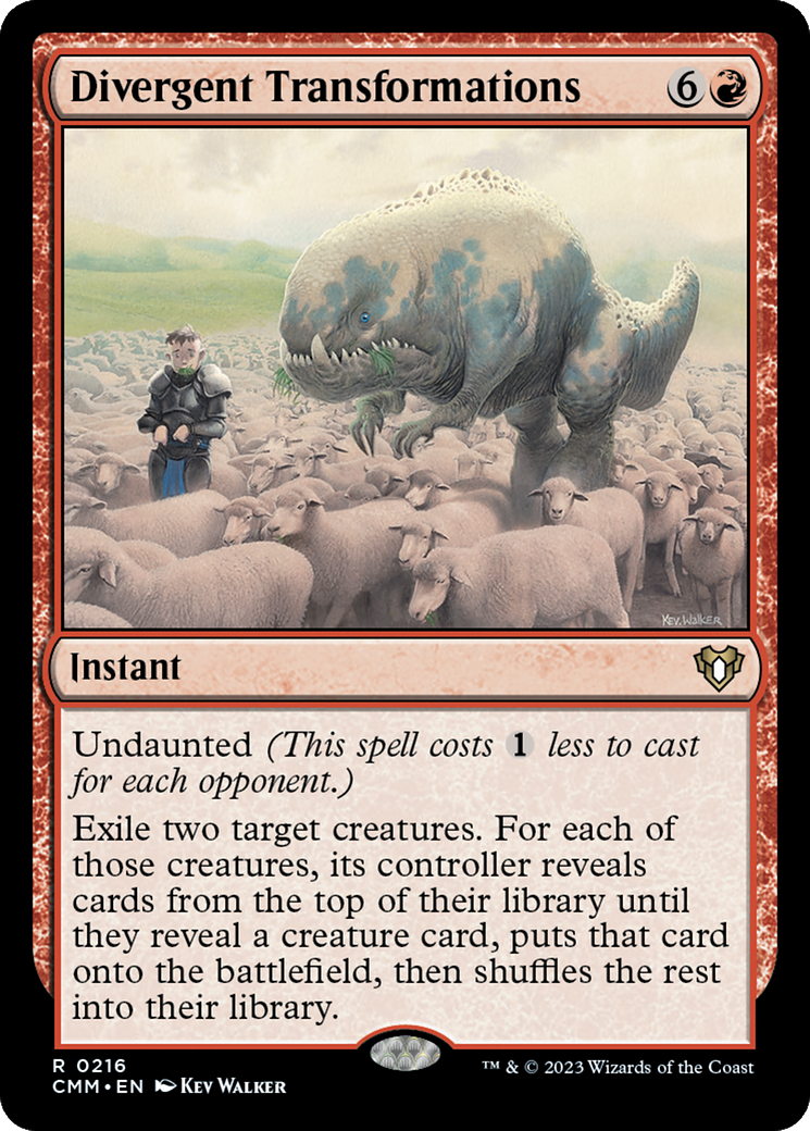 Divergent Transformations [Commander Masters] | Jomio and Rueliete's Cards and Comics