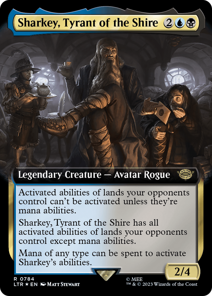 Sharkey, Tyrant of the Shire (Extended Art) (Surge Foil) [The Lord of the Rings: Tales of Middle-Earth] | Jomio and Rueliete's Cards and Comics