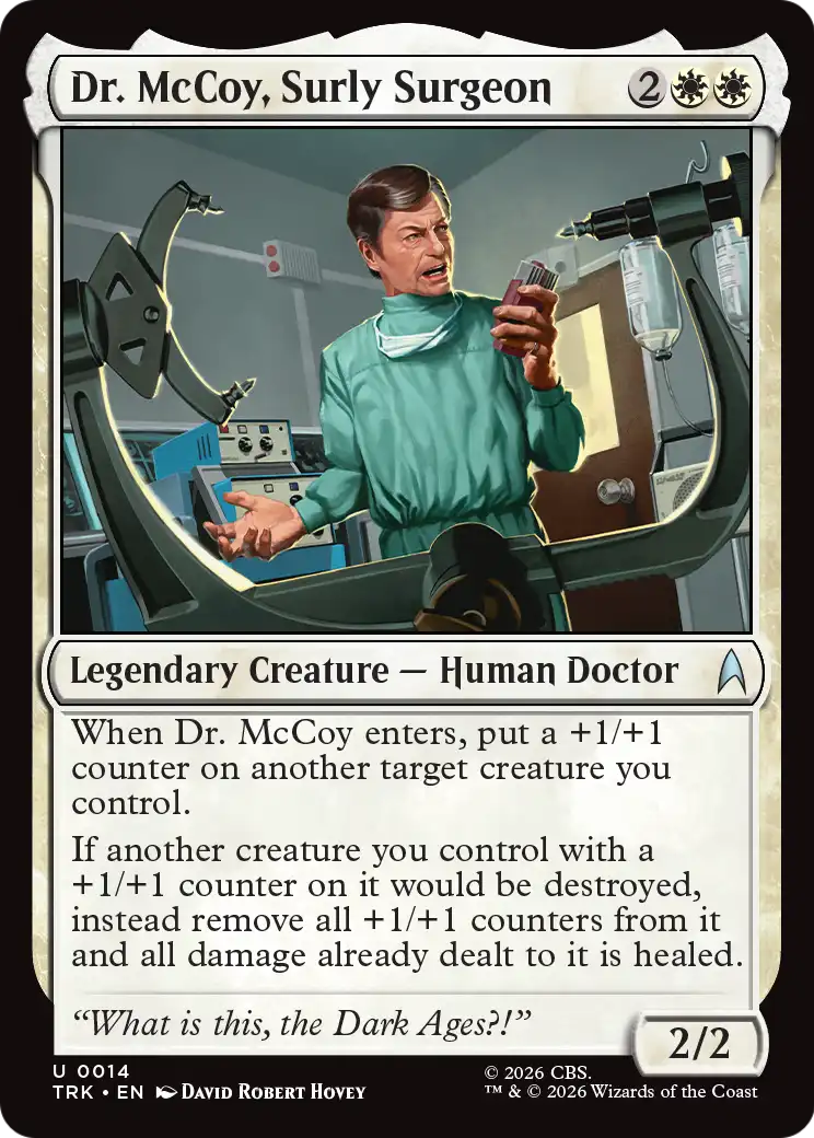 Dr. McCoy, Surly Surgeon [Star Trek] | Jomio and Rueliete's Cards and Comics
