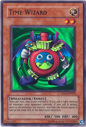 Time Wizard [RP01-EN035] Super Rare | Jomio and Rueliete's Cards and Comics