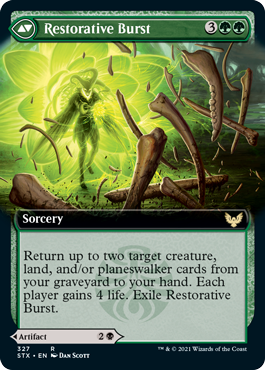 Pestilent Cauldron // Restorative Burst (Extended Art) [Strixhaven: School of Mages] | Jomio and Rueliete's Cards and Comics