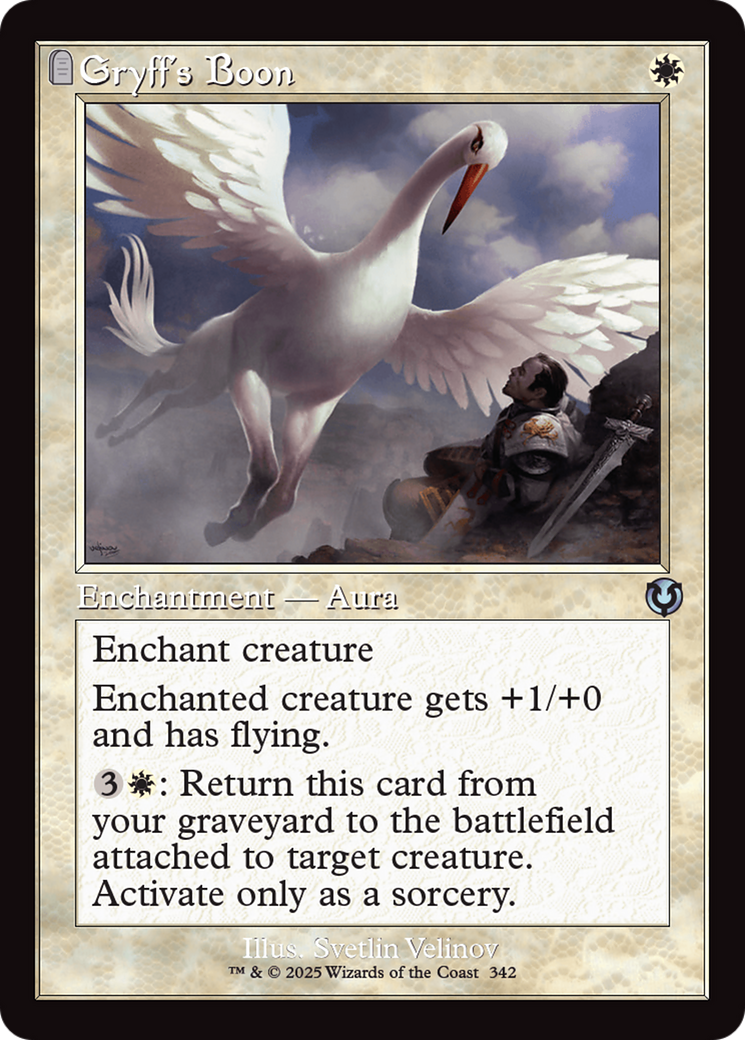 Gryff's Boon (Retro Frame) [Innistrad Remastered] | Jomio and Rueliete's Cards and Comics