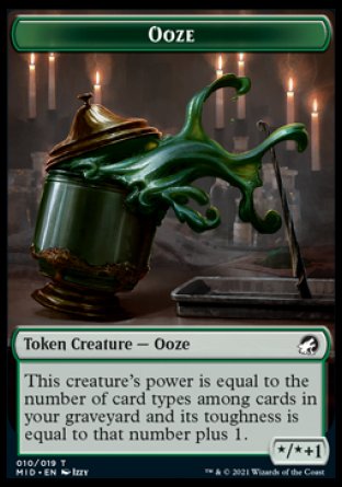 Zombie (005) // Ooze Double-Sided Token [Innistrad: Midnight Hunt Tokens] | Jomio and Rueliete's Cards and Comics