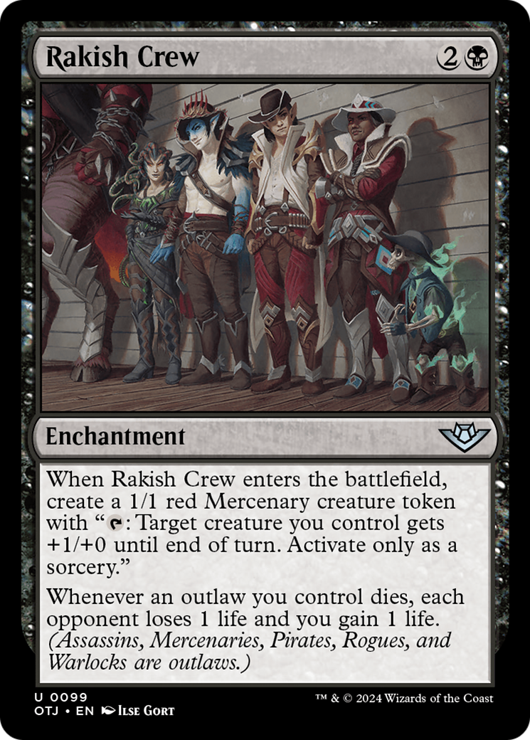 Rakish Crew [Outlaws of Thunder Junction] | Jomio and Rueliete's Cards and Comics