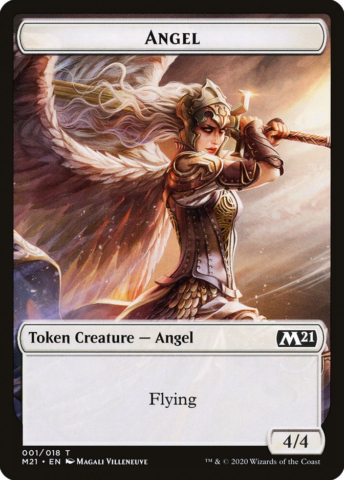 Angel Token [Core Set 2021 Tokens] | Jomio and Rueliete's Cards and Comics