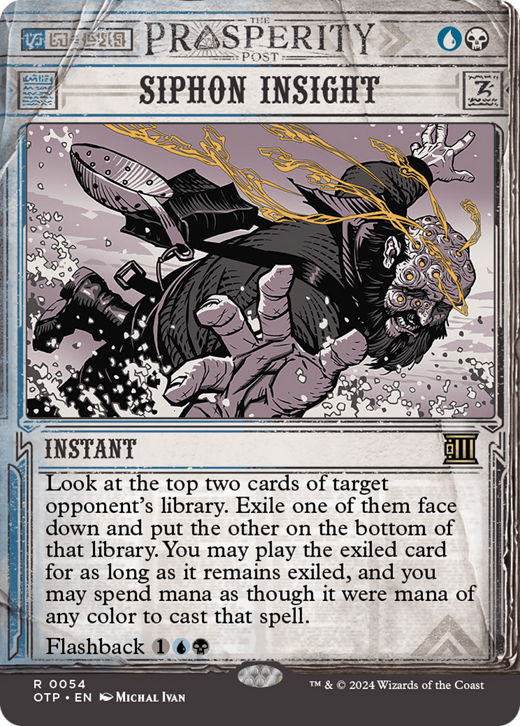 Siphon Insight [Outlaws of Thunder Junction: Breaking News] | Jomio and Rueliete's Cards and Comics