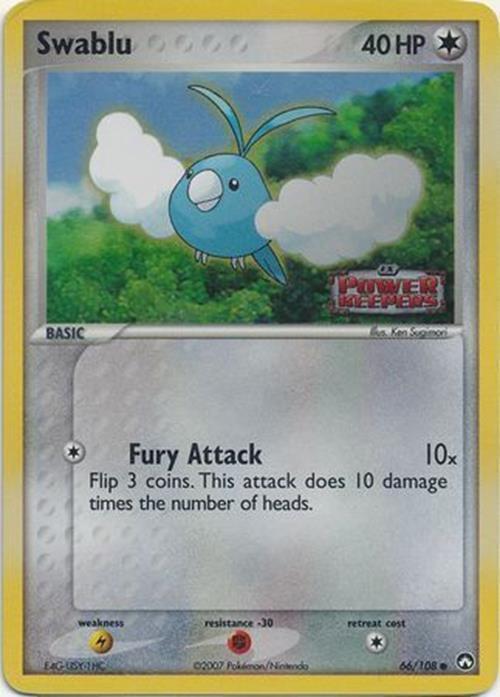 Swablu (66/108) (Stamped) [EX: Power Keepers] | Jomio and Rueliete's Cards and Comics