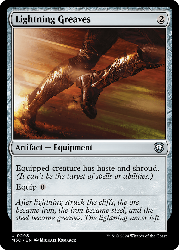 Lightning Greaves (Ripple Foil) [Modern Horizons 3 Commander] | Jomio and Rueliete's Cards and Comics