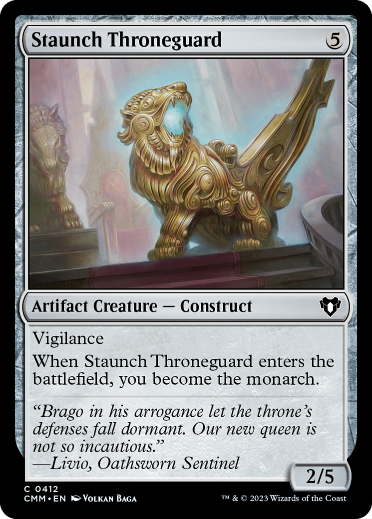 Staunch Throneguard [Commander Masters] | Jomio and Rueliete's Cards and Comics