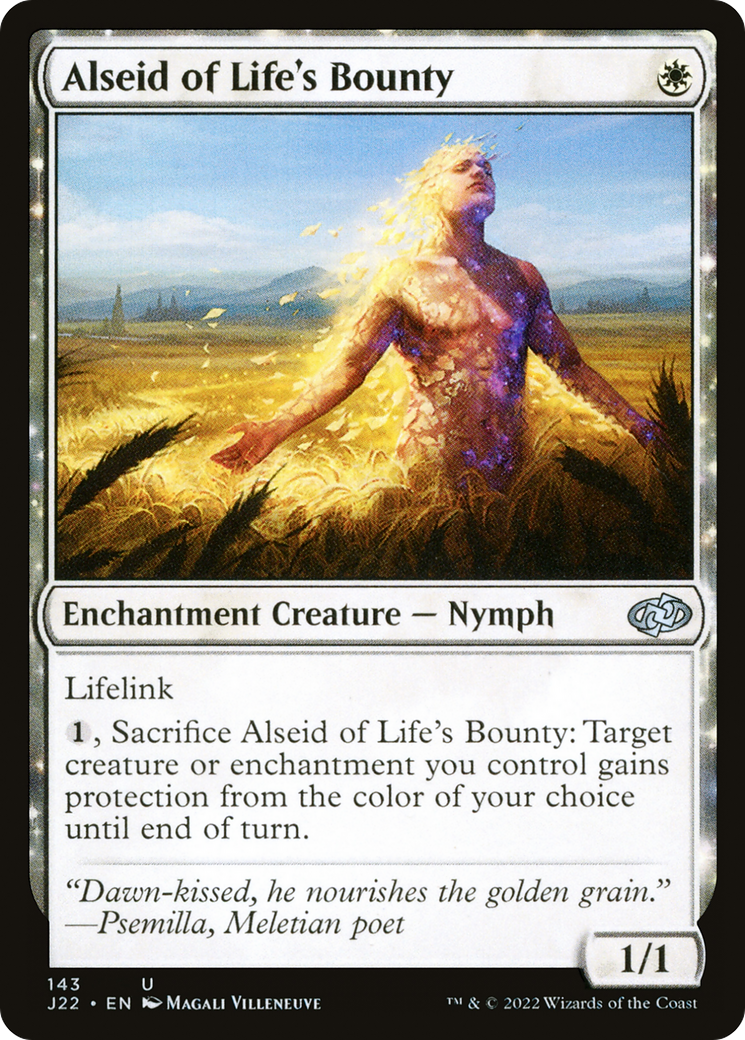 Alseid of Life's Bounty [Jumpstart 2022] | Jomio and Rueliete's Cards and Comics