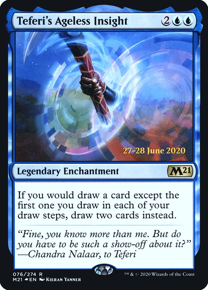 Teferi's Ageless Insight [Core Set 2021 Prerelease Promos] | Jomio and Rueliete's Cards and Comics