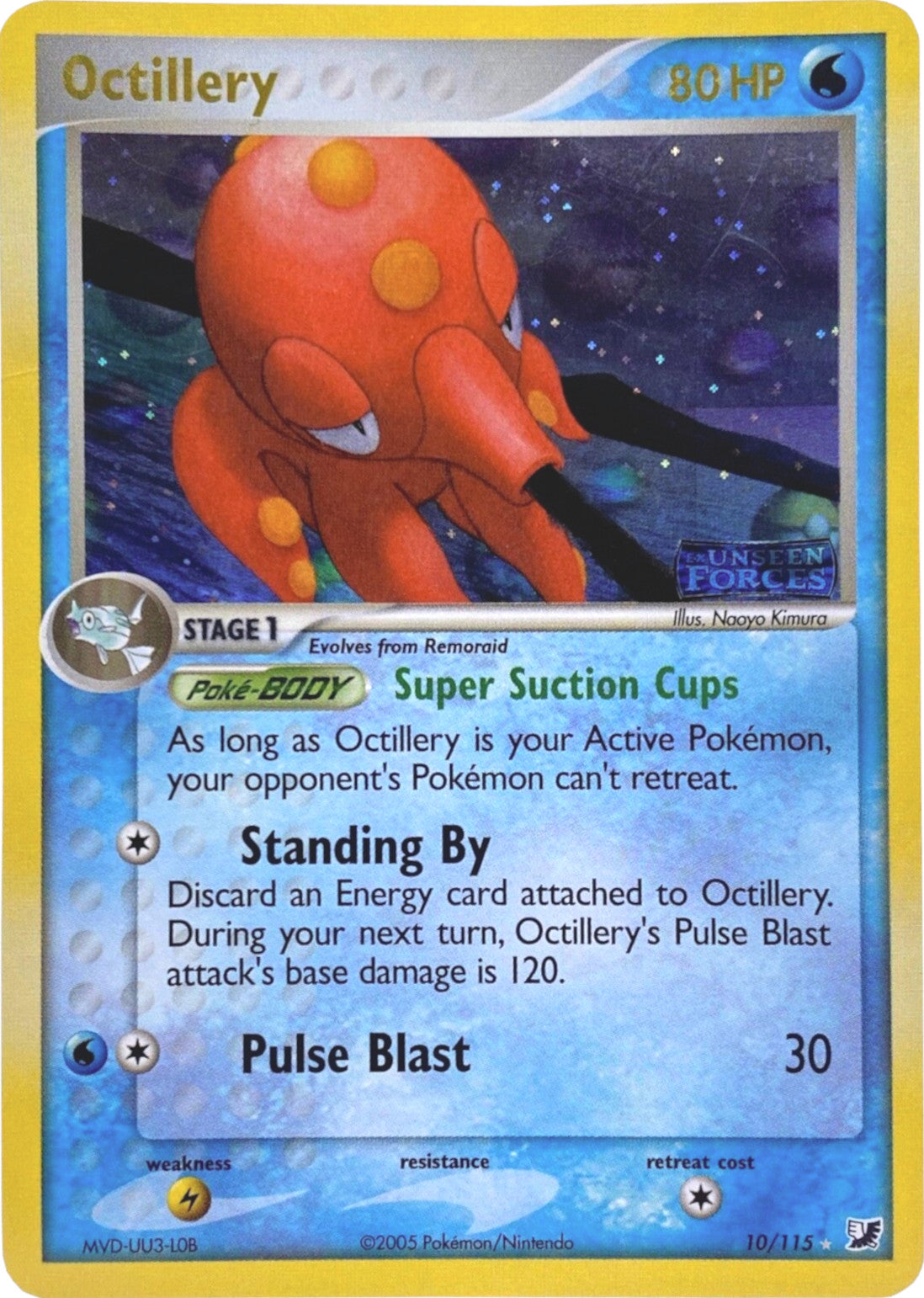 Octillery (10/115) (Stamped) [EX: Unseen Forces] | Jomio and Rueliete's Cards and Comics