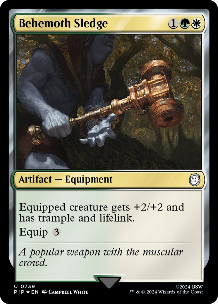 Behemoth Sledge (Surge Foil) [Fallout] | Jomio and Rueliete's Cards and Comics